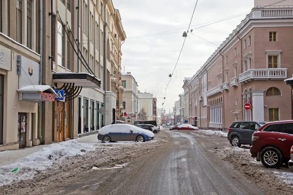 Moskva. gatan stora dmitrovka — Stockfoto