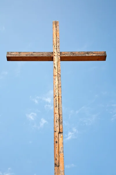 Croce di legno — Foto Stock