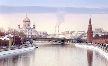 Moscow, the municipal landscape clipart