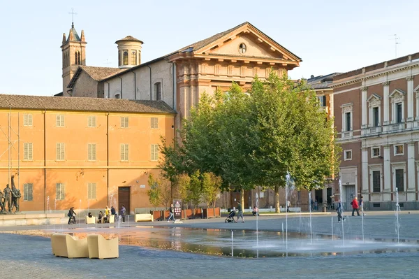 Reggio Emilia. Fontána — Stock fotografie