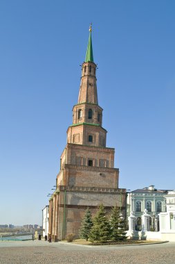 Kazan, falling tower of Syuyumbike clipart