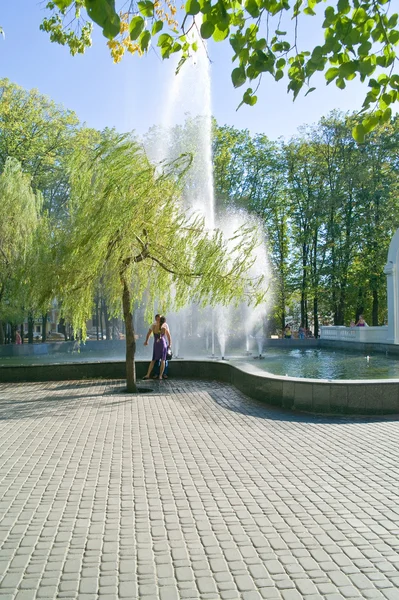 Fontein in het park — Stockfoto
