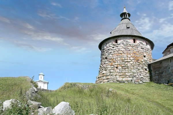 Koroschnaja der Turm des Solowezki-Klosters — Stockfoto