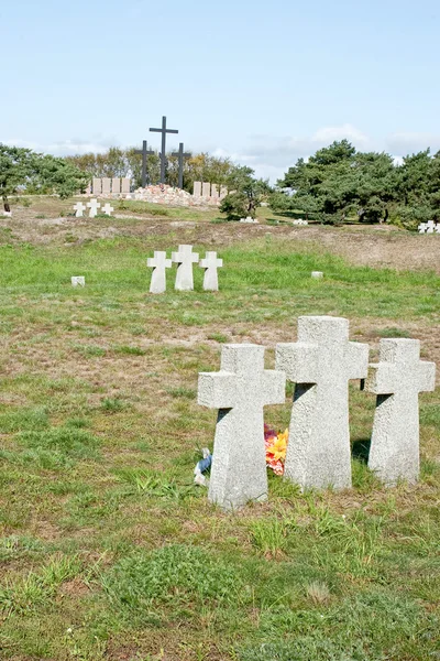 Cemitério dos soldados da Wehrmacht na Rússia — Fotografia de Stock
