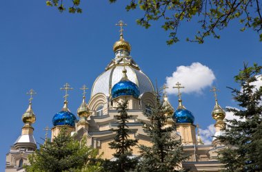 Russian church. clipart