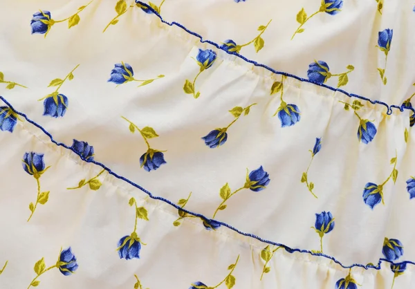 Tissu jaune avec motif de fleurs — Photo