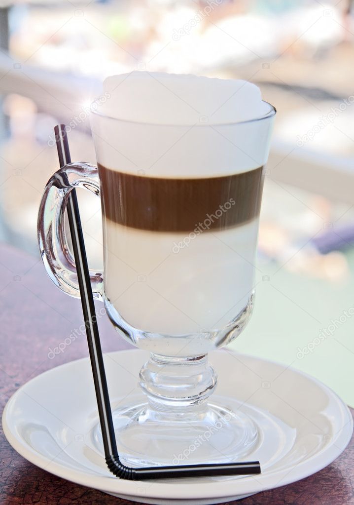 Amorning coffee latte