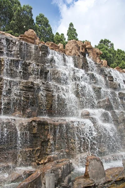 Artificial waterfall — Stock Photo, Image