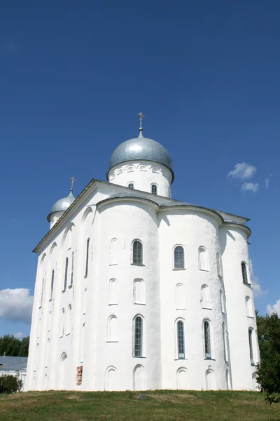 Georgievsky katedrála v Rusku klášter yuriev — Stock fotografie