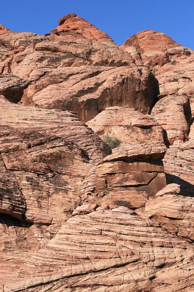 Canyon roccioso rosso nevada — Foto Stock