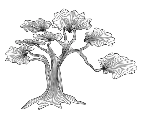 Arbore decorativ — Vector de stoc