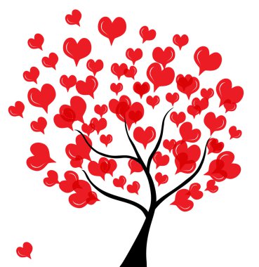 Love tree clipart