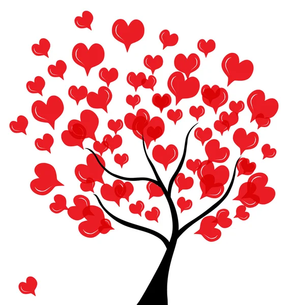 Strom lásky — Stockový vektor
