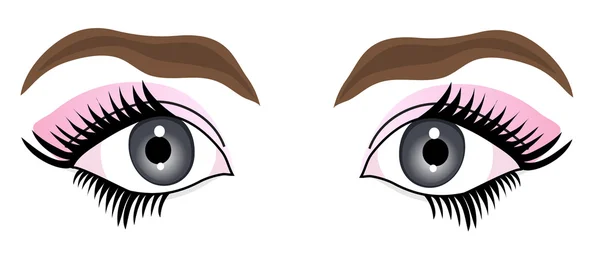 Женские глаза — стоковый вектор