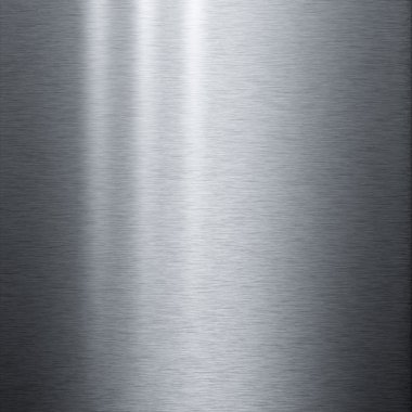 Brushed aluminum metallic plate clipart