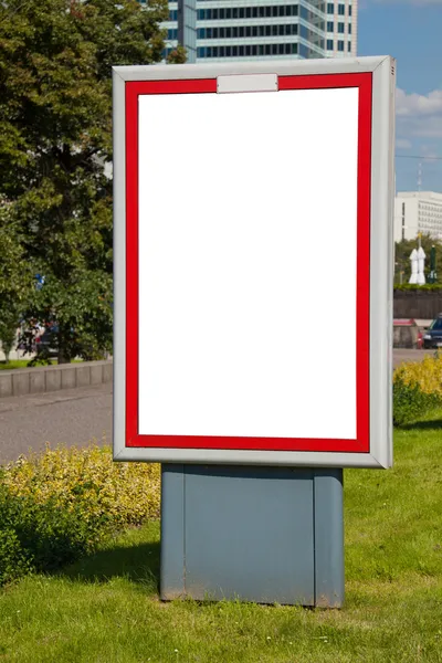 Blank billboard poster in city — Stock Photo, Image
