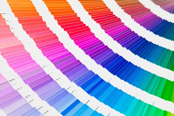 Catálogo do amostrador de cores Pantone — Fotografia de Stock