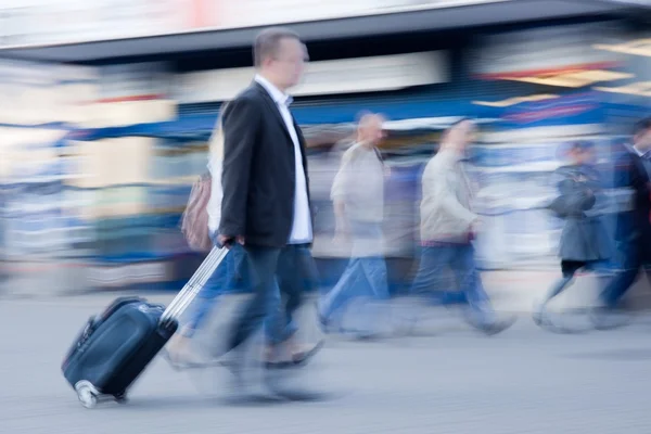 Rushing on airport — Stock Photo, Image