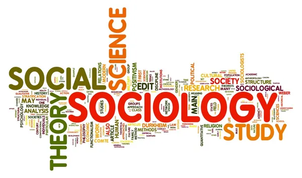 Sociología en la palabra tag cloud — Foto de Stock