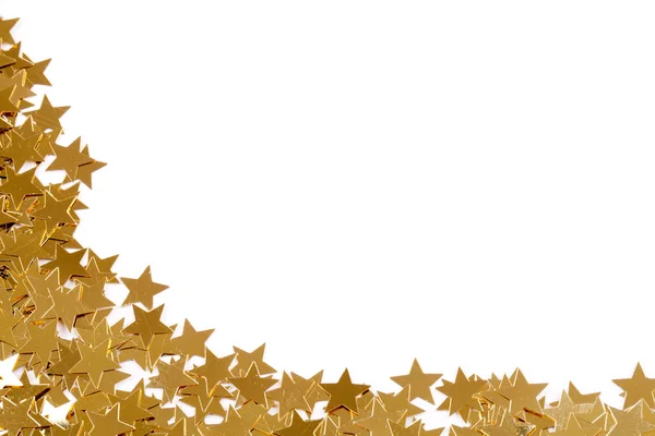 Confetti stars on white backgroung — Stock Photo, Image