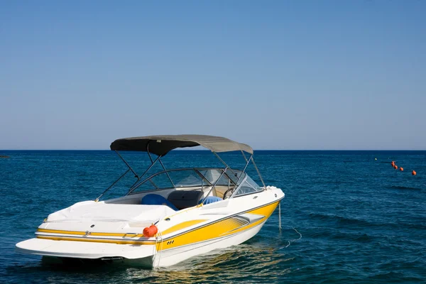 stock image Motorboat in a sea