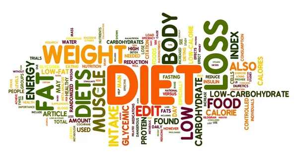 Diet concept in tag cloud — Stock Photo, Image