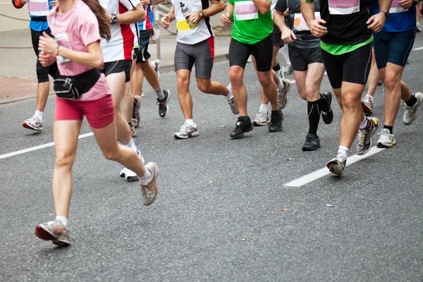 Laufen im Marathon — Stockfoto