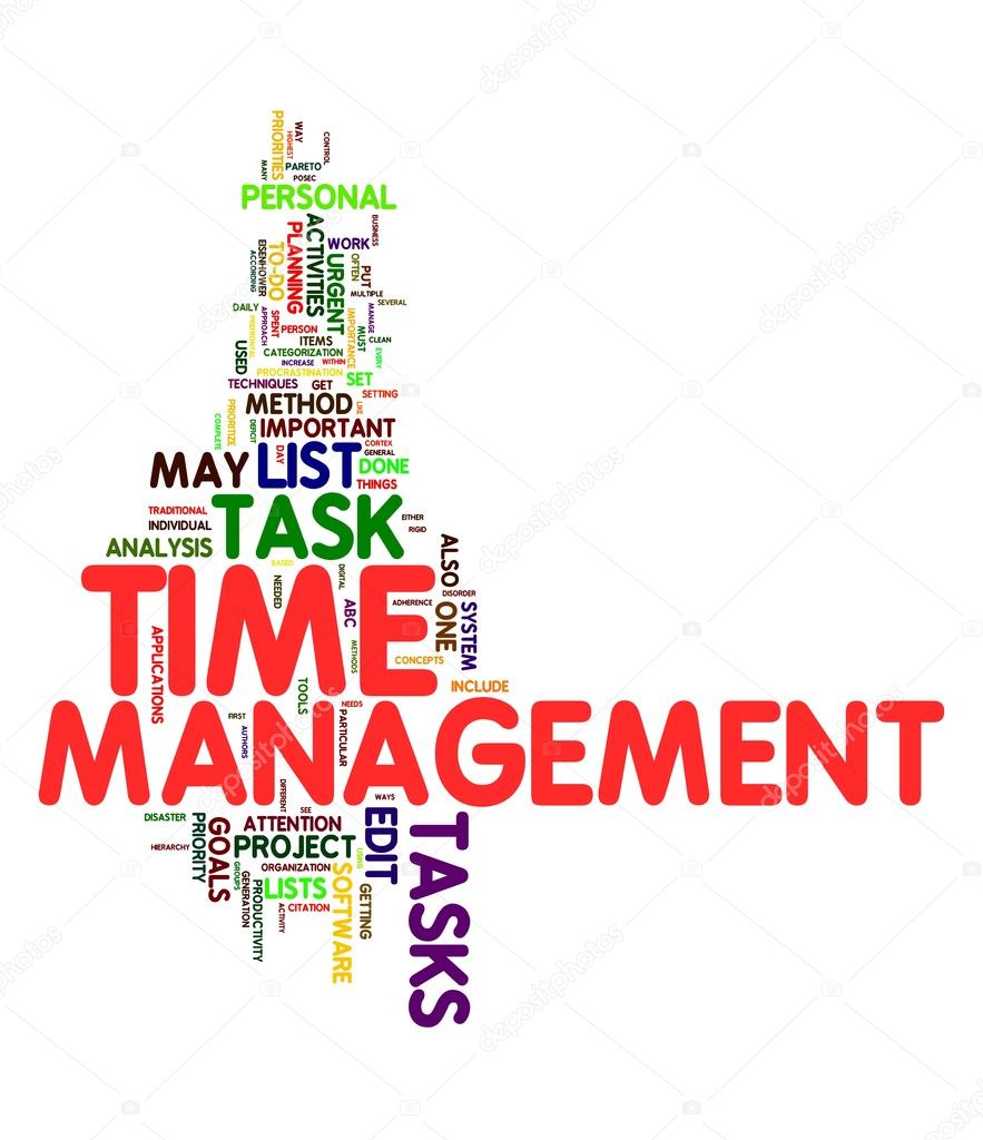 Time management in word tag cloud