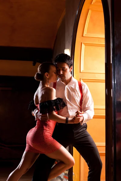 Lasst uns Tango tanzen! Stockfoto