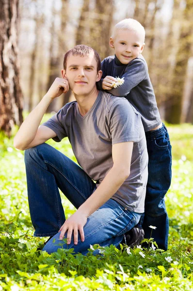 아버지 와아들 — 스톡 사진