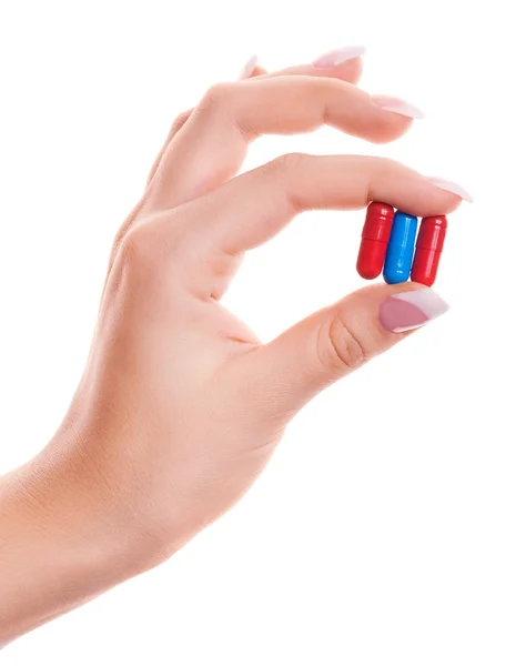 stock image Hand with pills