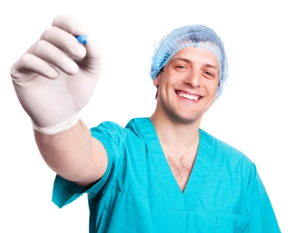 Kirurg med en penna — Stockfoto