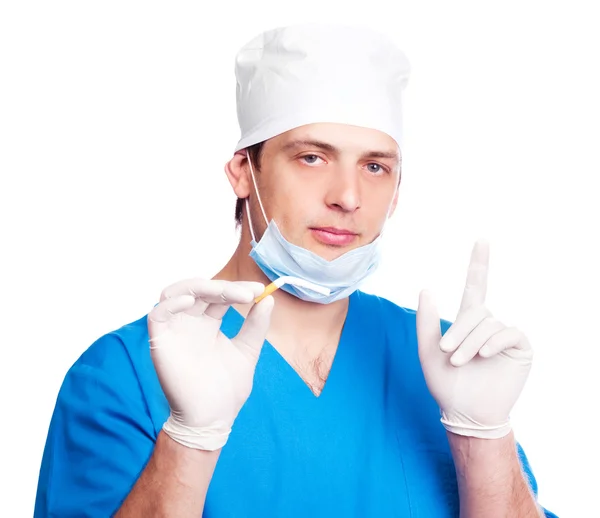 Docteur avec une sigarette — Photo