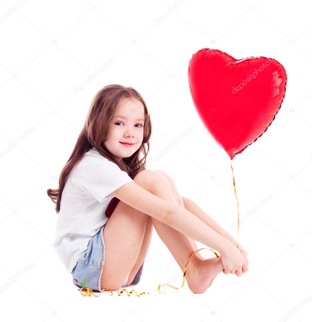 Girl with a balloon Stock Photo by ©Photolin 8512031