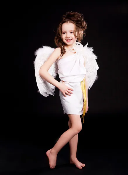 Schattig cupid meisje — Stockfoto