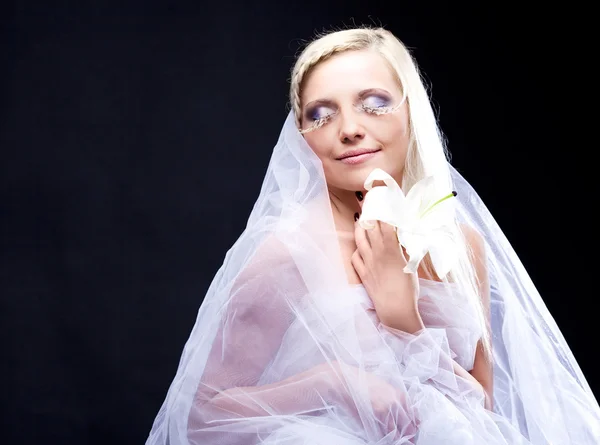 Blond bruid — Stockfoto