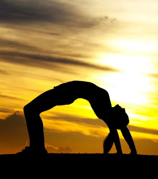 stock image Silhouette of a woman