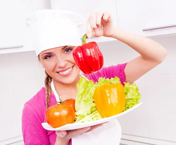 Laga mat med grönsaker — Stockfoto