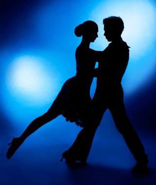 Dancing couple clipart