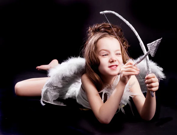 Linda chica Cupido — Foto de Stock