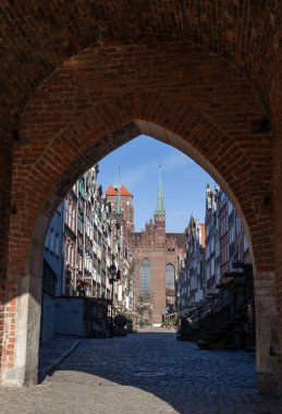 Mariacka Street in Gdansk clipart