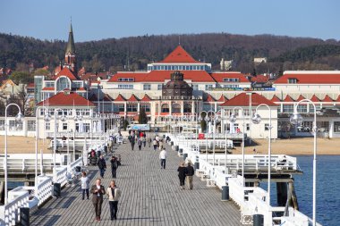 Pier in Sopot clipart