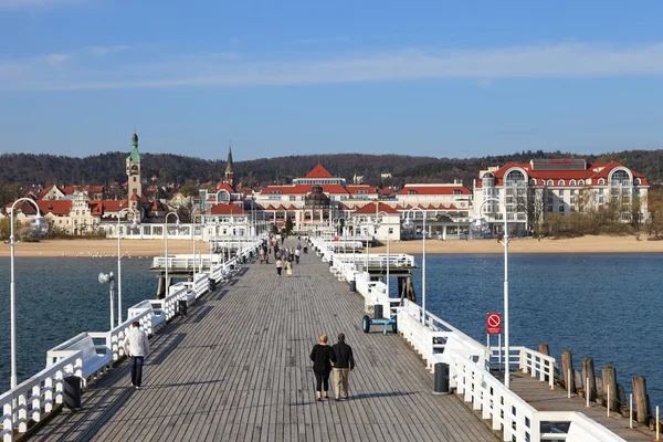 Seebrücke in Sopot — Stockfoto