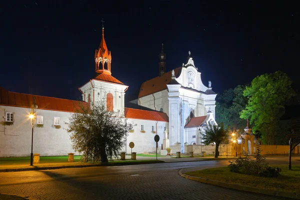 Church and monastery in Krasnobrod — Stock Photo, Image