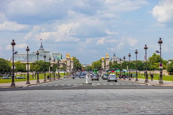 Most Aleksandra III w Paryżu, Francja. — Zdjęcie stockowe