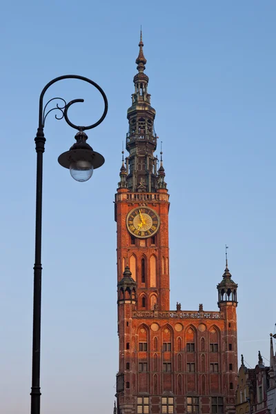 Stadhuis toren in de ochtend — Stockfoto