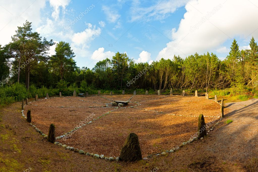 The Stone Circle in Sola, Rogaland, Norway.