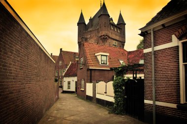 The historic architecture in Netherlands clipart