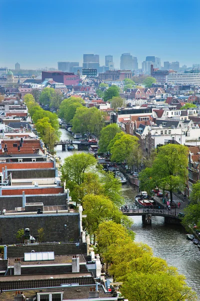Amsterdam panorama, Olanda, Paesi Bassi — Foto Stock