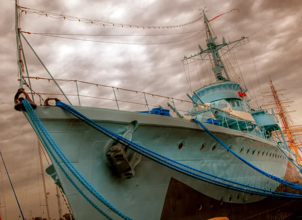 stock image Old war ship